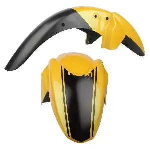 Genuine Front Mudguard Yellow For Tvs Apache Rtr 160 Hyper T3