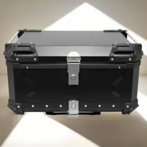 LGP 80 litres | aluminium alloy top box | Waterproof | BLACK X TYPE ( fits all motorcycles )