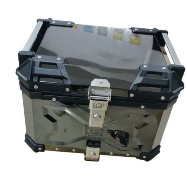 LGP black titanium large capacity aluminium top box 45 ltrs (fits all motorcycle) - Image 6