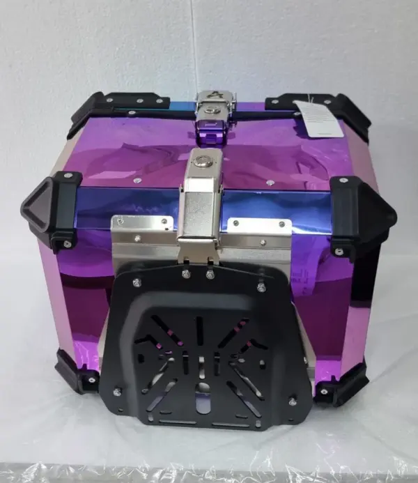 LGP rainbow large capacity aluminium top box 45 ltrs (fits all motorcycle) - color plating premium top box - Image 12