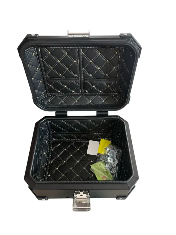 15 Litre | aluminium top box / top case | LGP | ideal of daily commutes | Short tour | BLACK | Compatible for all motorcycles - Image 3
