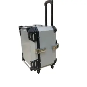 Trolley Top Box 2.0 | LGP -55L Premium fits all motorcycle | Movable wheels | Quick Release - SILVER