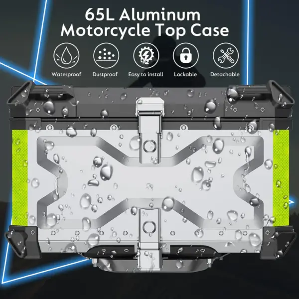 LGP | heavyduty Top Case/Top box | 65L | X type | Premium aluminium - universal - 1 YEAR WARRANTY - Image 4