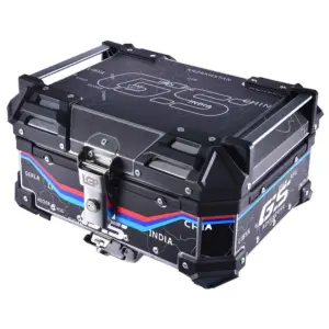 Wanderer GS LGP 25 litres | Inspired by International Moto Tourers aluminium top box | BLACK ( fits all motorcycles ) - 1 YEAR WARRANTY