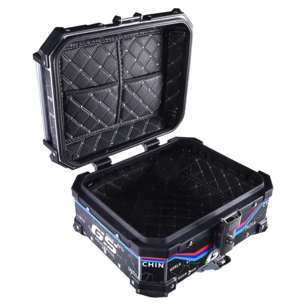 Wanderer GS LGP 25 litres | Inspired by International Moto Tourers aluminium top box | BLACK ( fits all motorcycles ) - 1 YEAR WARRANTY - Image 8