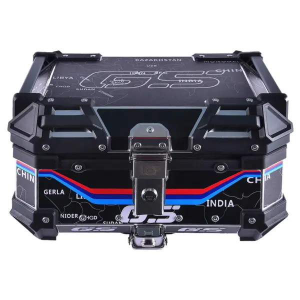 Wanderer GS LGP 25 litres | Inspired by International Moto Tourers aluminium top box | BLACK ( fits all motorcycles ) - 1 YEAR WARRANTY - Image 2