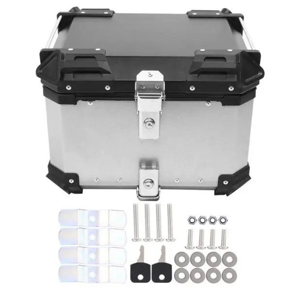 Motorcycle Top Box-LGP X Type-45L Silver Premium fits all motorcycle - 1 YEAR WARRANTY - Image 3