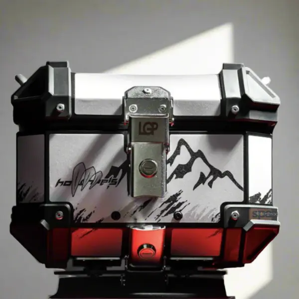 New PrLGP 25 litres aluminium top box with graphics universal 2.0 ( fits all motorcycles ) - 1 YEAR WARRANTYoduct