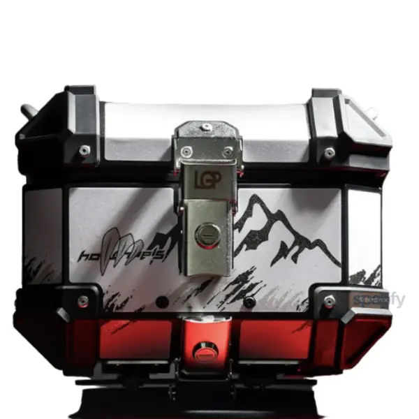 New PrLGP 25 litres aluminium top box with graphics universal 2.0 ( fits all motorcycles ) - 1 YEAR WARRANTYoduct - Image 2