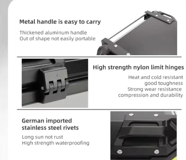 New PrLGP 25 litres aluminium top box with graphics universal 2.0 ( fits all motorcycles ) - 1 YEAR WARRANTYoduct - Image 9