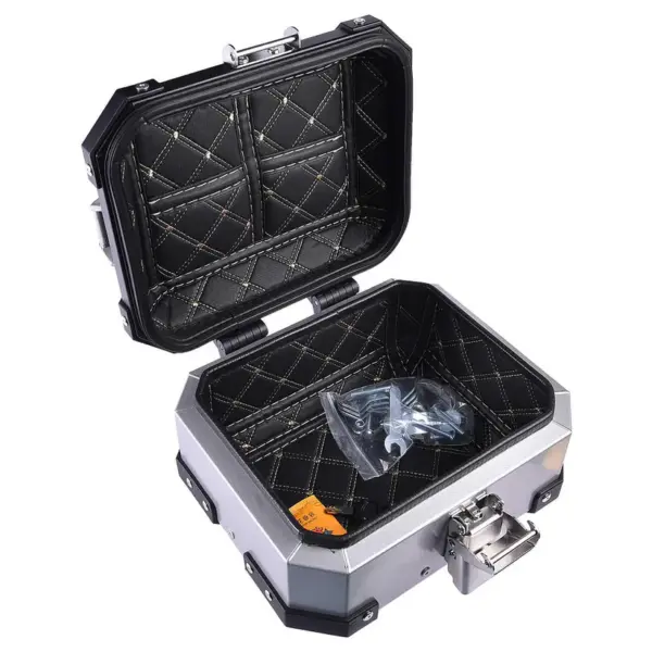 LGP 10 litres aluminium top box Silver ( fits all motorcycles ) - Image 4